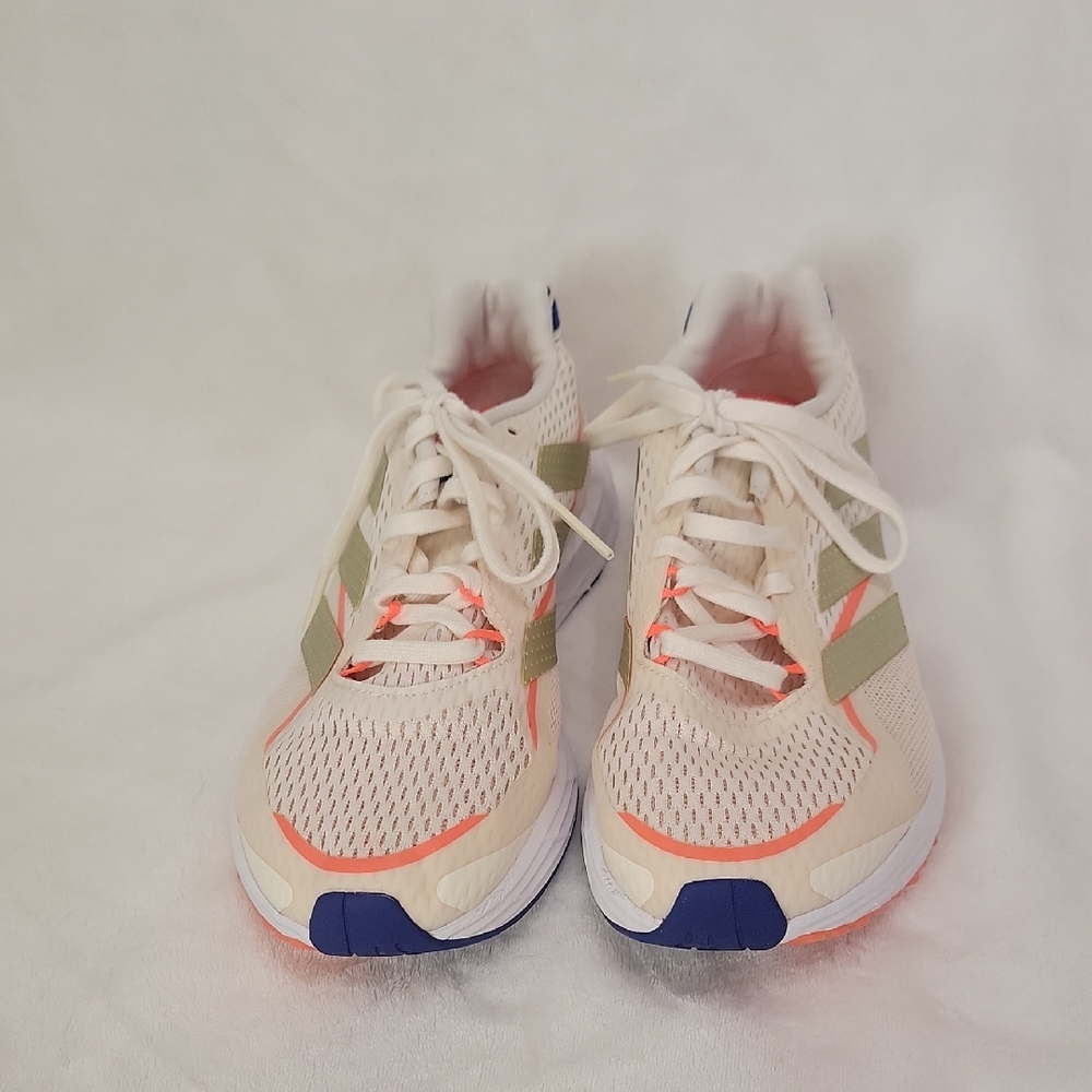 Adidas Cream Orange Blue SL20 Lightstrike Continental Athletic Shoes Size 8.5